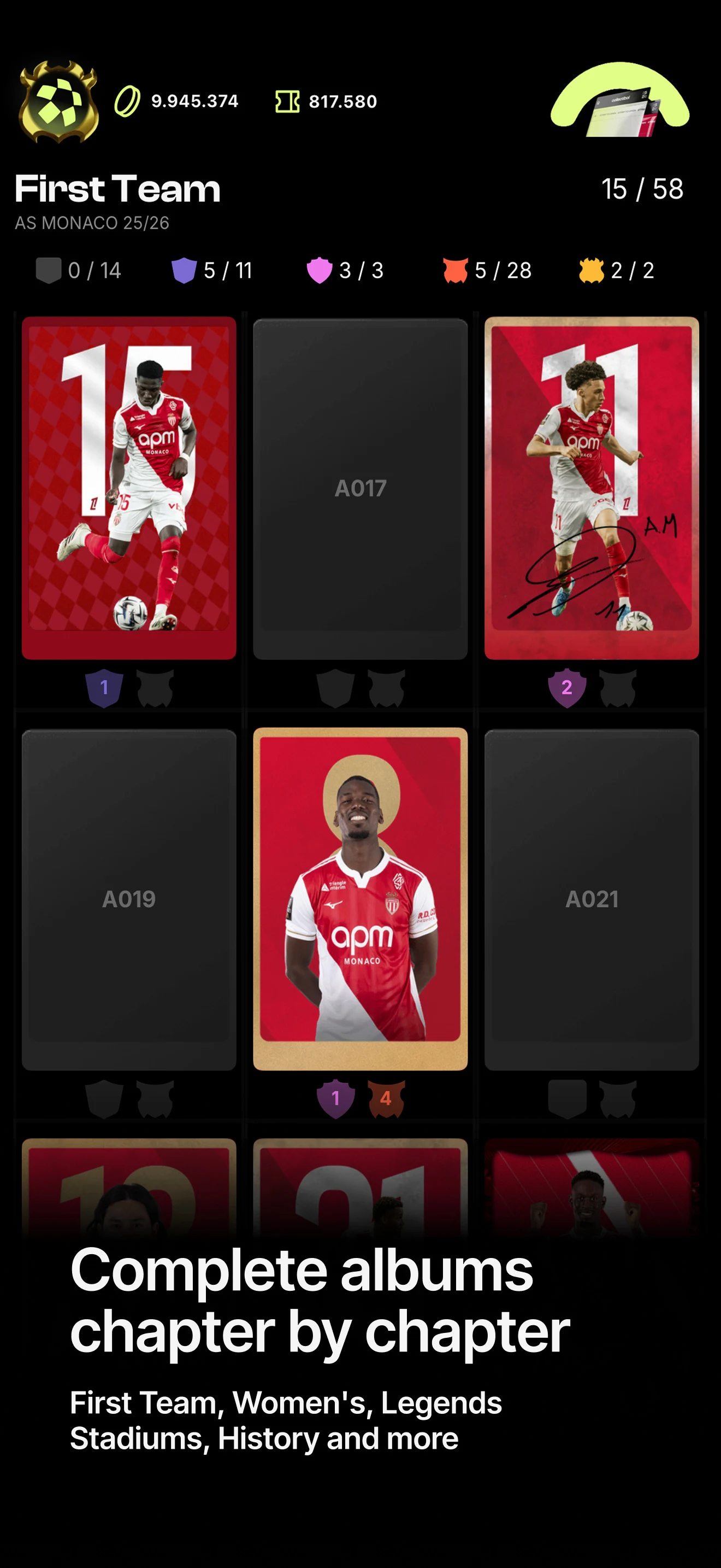 Collectibol: Football TCG screenshot